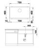 Мойка кухонная Blanco Rotan 700-U 521345 алюметаллик фото 5
