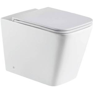 Унитаз приставной Iddis Bild BILRDSEi26 безободковый, с крышкой-сиденьем микролифт