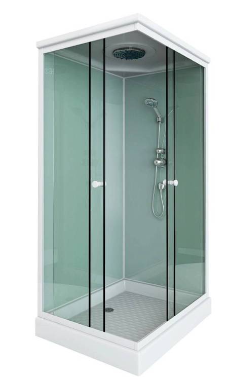Душевая кабина Arcus Style S-47 80x100x210, двери - матовые фактурные, задние стекла - белые матовые
