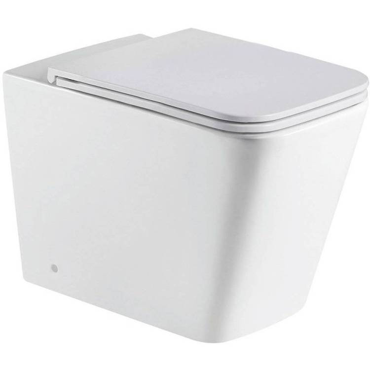 Унитаз приставной Iddis Bild BILRDSEi26 безободковый, с крышкой-сиденьем микролифт