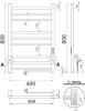 Полотенцесушитель электрический Indigo Line Trinity LСLTE80-40BRRt черный муар фото 5