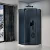 Душевой уголок Black&White S815 BG 815900G 90x90 Черный
