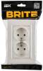 Розетка 2-местная с заземлением IEK Brite BR-R27-16-K36-F жемчуг фото 6