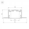 Профиль Arlight SL-Linia55-Fantom-2500 Seamless Anod 029507 фото 3