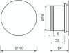 Вытяжной вентилятор MMotors JSC ММ-Р 06 круг, белый матовый фото 5