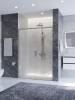 Душевая дверь в нишу Cezares PLANE-BF-1-140-C-IN профиль сатин, стекло прозрачное, 140x195 фото 3