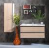 Тумба с раковиной Armadi Art Capolda 100 light wood фото 2