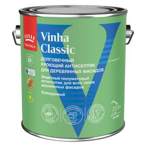Антисептик защитный для древесины Tikkivala Vinha Classic полуматовая база VC 2.7 л