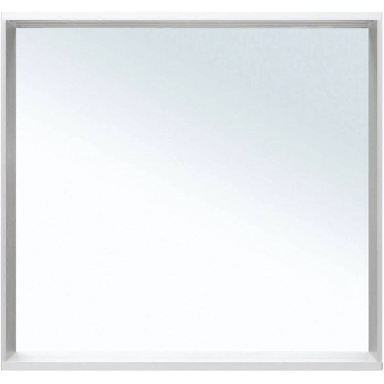 Зеркало Allen Brau Reality 80 1.32018.02 с LED подсветкой, серебро брашированное, 750x800x140