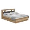 Кровать БТС МЕБЕЛЬ Прима Н130153 дуб каньон, графит, с ПМ 160x200