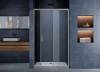Душевая дверь Vincea Alpha VDS-3AL120CLGM профиль вороненая сталь, стекло прозрачное, 120x190 фото 2