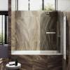 Шторка на ванну MaybahGlass MGV-783-5 70x140, поворотная, стекло бронза 6 мм, профиль хром матовый, с полотенцедержателем фото 3