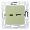Розетка USB type A+C IEK Skandy SK-U22-D31-K06 мятный фото 4