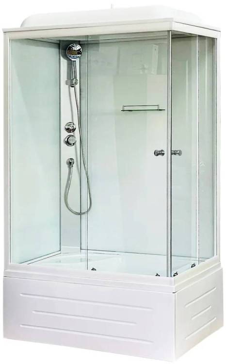 Душевая кабина Royal Bath BP RB8120BP5-WT-L с высоким поддоном, с сиденьем