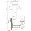 Смеситель для раковины Paini Cox 78PJ211LL высокий, с донным клапаном, матовое золото PVD фото 4