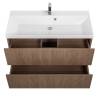 Тумба с раковиной Art&Max Verona-Push Коричневый, 60x100 фото 4