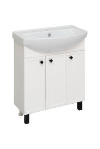 Тумба с раковиной Runo Римини 75 00-00001255 70.4x80 белый
