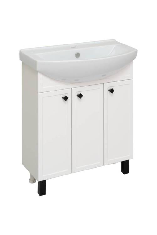 Тумба с раковиной Runo Римини 75 00-00001255 70.4x80 белый