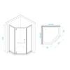 Душевой уголок RGW Hotel HO-084B 350608499-24 90x90x195 Стекло Матовое фото 6
