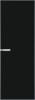 Межкомнатная дверь Profil Doors 1 AGN цвет профиля Серебро, стекло безопасное 4 мм монохром черный 800x2000