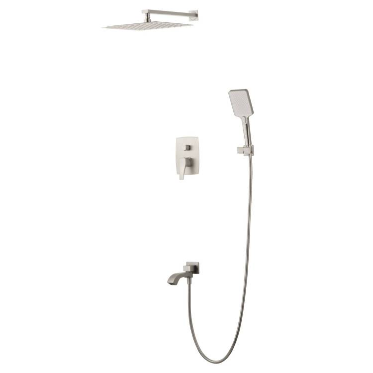 Душевой комплект Wonzon & Woghand WW-88939072-BN никель, встраиваемый