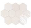 Керамическая плитка WOW Zellige Hexa 122078 White 10.8x12.4