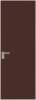 Межкомнатная дверь Profil Doors 1 AGK цвет профиля Никель матовый, стекло безопасное 4 мм монохром шоколад 700x2000
