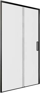 Душевая дверь в нишу Aquanet Pleasure Evo AE65-N100-BT профиль черный, прозрачное стекло