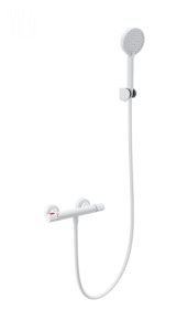 Смеситель для душа Wonzon & Woghand WW-B2063-A-MW с термостатом, белый матовый