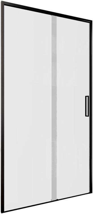 Душевая дверь в нишу Aquanet Pleasure Evo AE65-N100-BT профиль черный, прозрачное стекло
