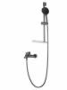 Смеситель для ванны Wonzon & Woghand WW-AE3201-BGG с душевым гарнитуром, темный графит
