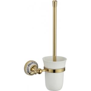Туалетный ёршик с настенным держателем Savol 68b S-06894B золото