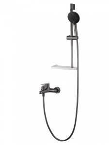 Смеситель для ванны Wonzon & Woghand WW-AE3201-BGG с душевым гарнитуром, темный графит