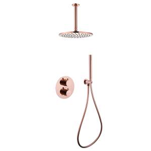 Душевая система Abber Wasser Kreis AF8121RG розовое золото, встраиваемая