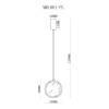 Подвесной светодиодный светильник MyFar Lora MR1081-PL фото 5