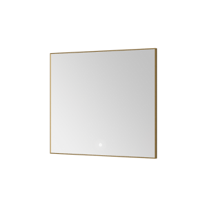 Зеркало Armadi Art 543-080-MG с подсветкой, сенсором и антизапотеванием, 80x70 см, Matt Gold