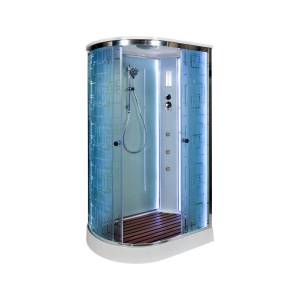 Душевая кабина AvaCan EM2012RLED+GM с подсветкой и гидромассажем, 120x90x220