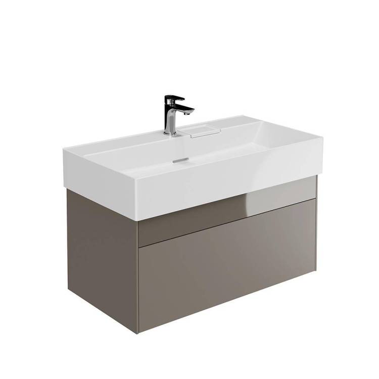 Тумба с раковиной Kerama Marazzi Logica песчаный, 90 см, раковина LO.wb.90.1