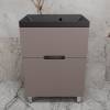 Тумба с раковиной Style Line Матис 60 напольная, тауп темный, раковина антрацит, 82x60x45