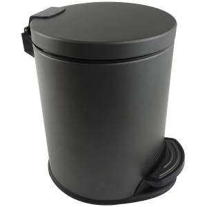Мусорное ведро Aquatek Вега AQ4016MB 3л, с педалью, черный
