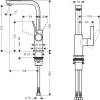Смеситель для раковины Hansgrohe Metris S 31161000 фото 2