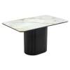Стол Bradex Home Festa RF 0839 керамогранит Calacatte gold (глянец), черный 140x85x77