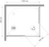Душевой уголок Royal Bath HPD RB9100 HPD-C-CH 100x90 фото 4
