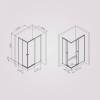 Душевой уголок AM.PM X-Joy W94G-403-12090-MТ Square Slide 120х90, матовый хром, прозрачное фото 8