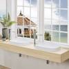 Раковина встраиваемая Sanitana Be You S10061850400000 без отверстия под смеситель, 50см, белая фото 4