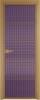 Межкомнатная дверь Profil Doors 5 AX цвет профиля Золото, стекло безопасное 6 мм мору фиолетовое 700x2000