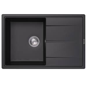 Мойка кухонная Abber Quarz AQ2904B черная, 51x78