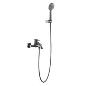 Смеситель для ванны Aquatek Европа AQ1349BGM черный хром шлифованный