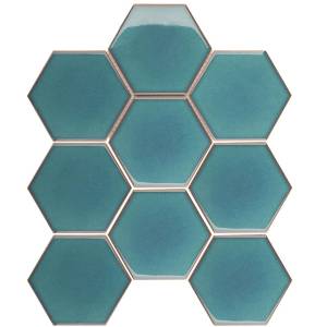Мозаика Starmosaic Hex+Octagon+Triangolo JJFQ80071 Big Green Glossy 25.6x29.5