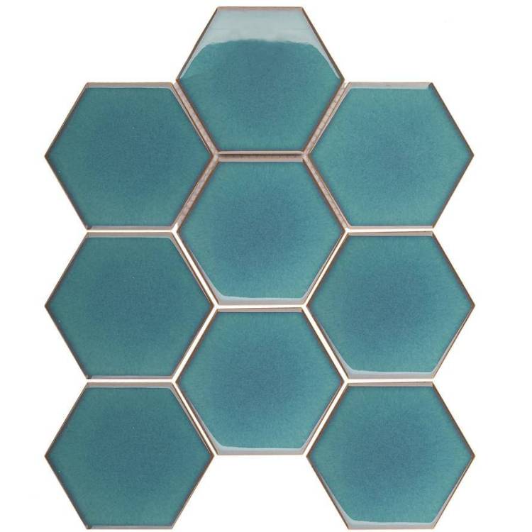 Мозаика Starmosaic Hex+Octagon+Triangolo JJFQ80071 Big Green Glossy 25.6x29.5